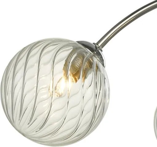 DAR LIGHTING IZZ0450-03 IZZY Mennyezeti Csillár Csiszolt Króm, Átlátszó G9 IP20