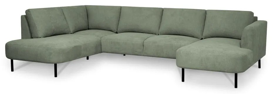 Zöld sarokkanapé (bal oldali-U alakú) Hero – Scandic