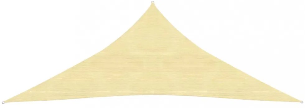 bézs HDPE napvitorla 160 g/m² 5 x 7 x 7 m
