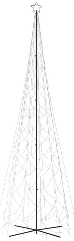 kúp alakú karácsonyfa 3000 hideg fehér LED-del 230 x 800 cm
