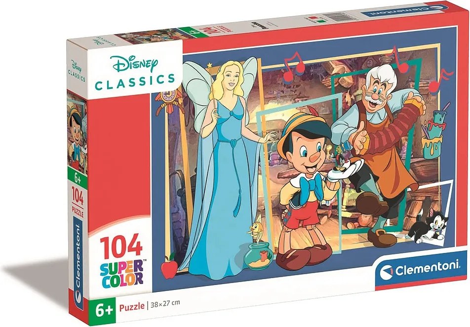 Disney Classics Pinocchio 104 db-os puzzle Clementoni