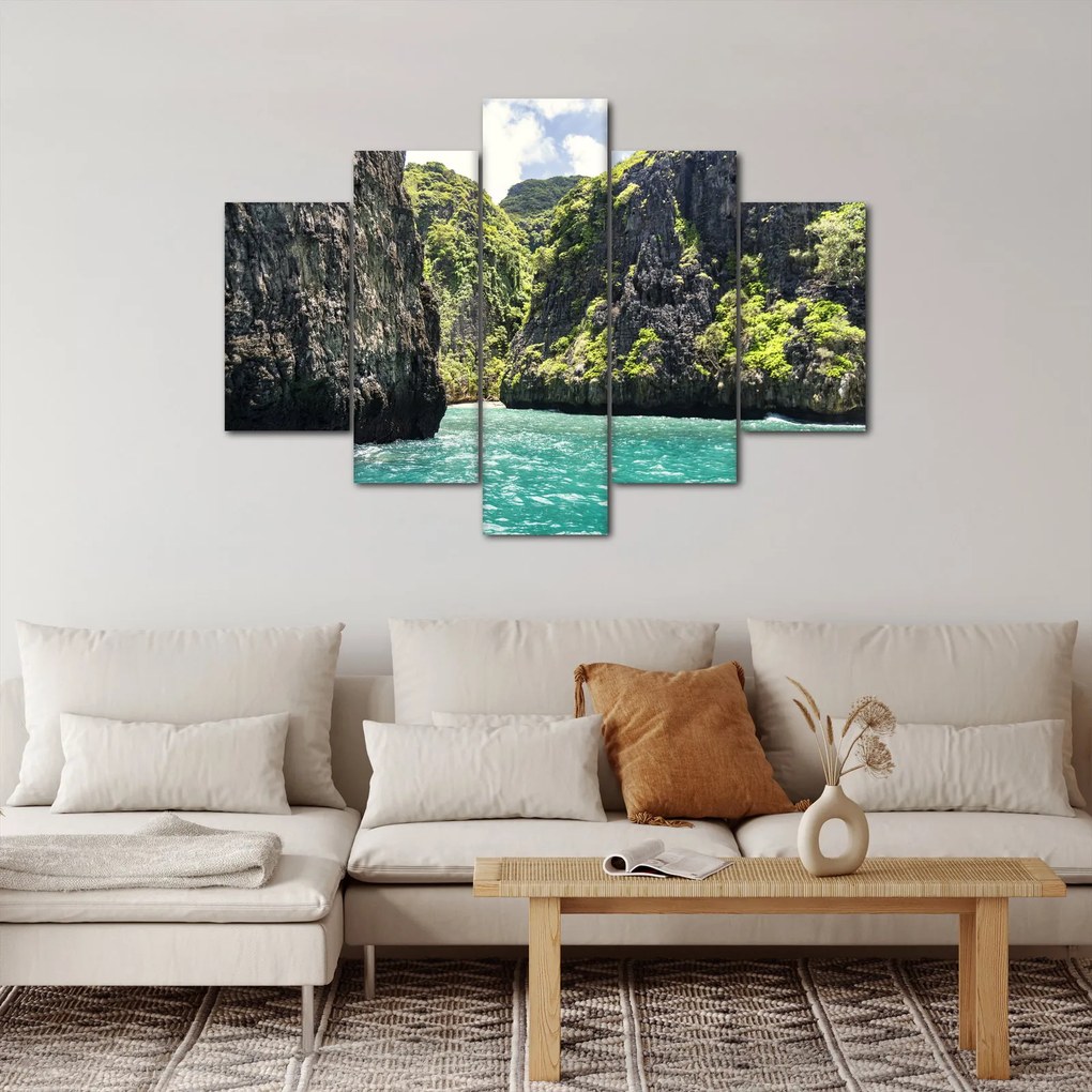 A hegyi folyó képe (150x105 cm)