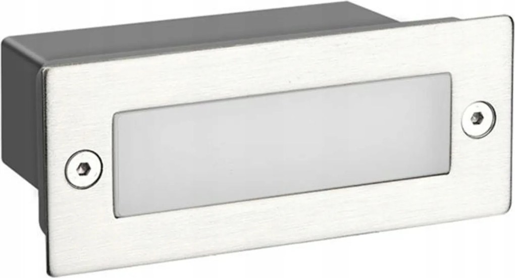 Aca Lighting Led süllyesztett kültéri tájékozódási lámpa 110X44 ezüst 2W