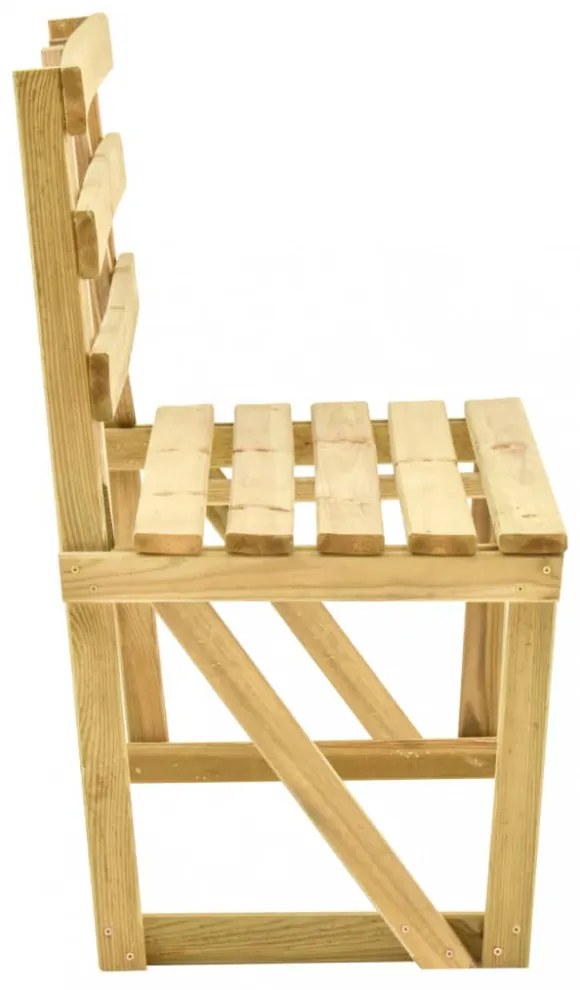 impregnált fenyőfa kerti pad 120 cm