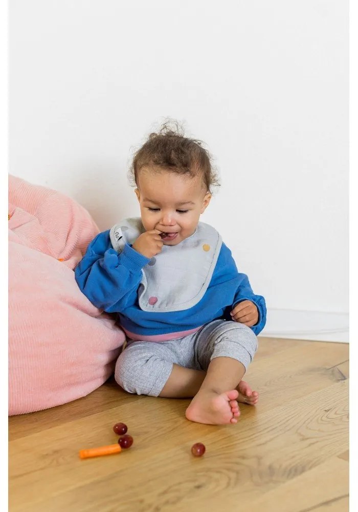 Dots szürke muszlin előke - Kindsgut