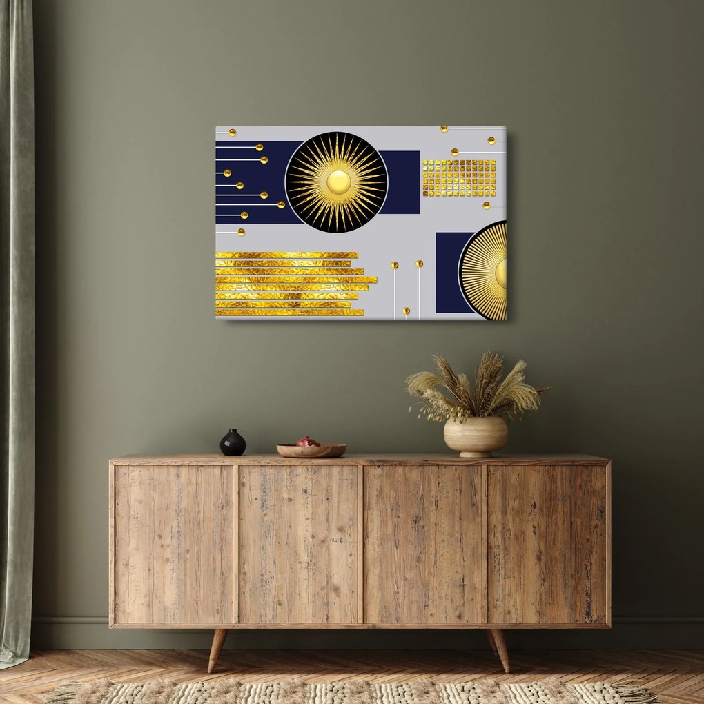 Kép - arany körök (90x60 cm)