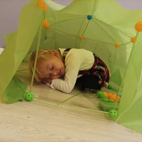 Erőd építőjáték - Funstruction - világító - 64+36 db