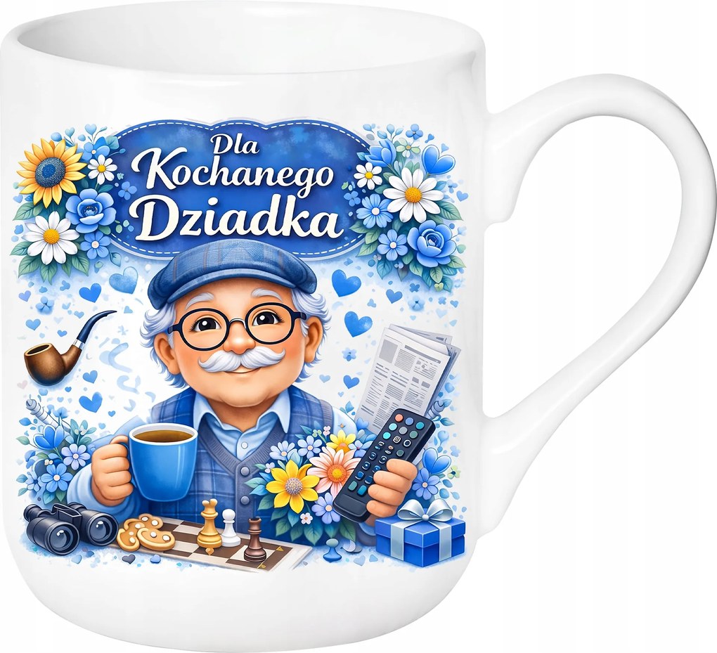 Mesterséges Elegáns Bögre Nagypapa Napjára Ajándék Nyugdíjasnak Ajándék+doboz