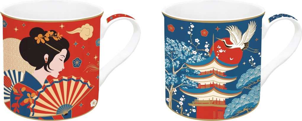 Kpl Porcelán bögre 2 db-os Bögre 300 ml Tokyo Coll Porcelán szett