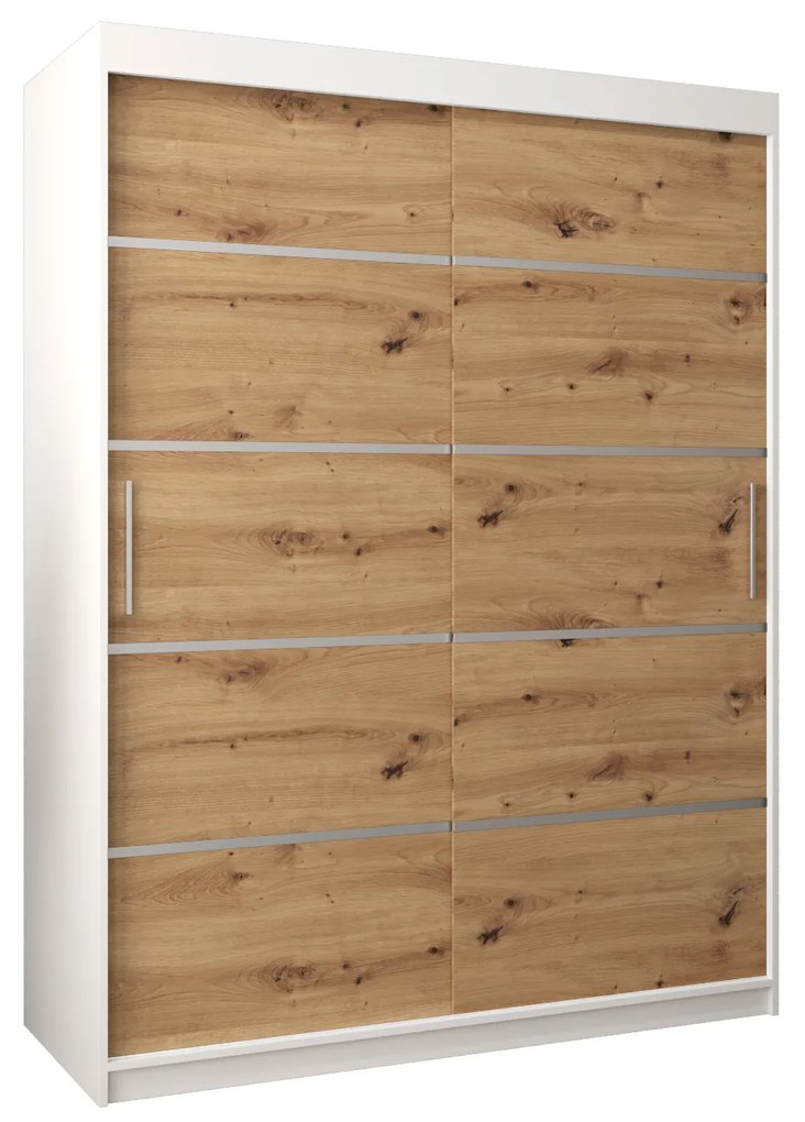 Ruhásszekrény 180 cm Verika 1 180 (fehér + artisan tölgy). 1063715