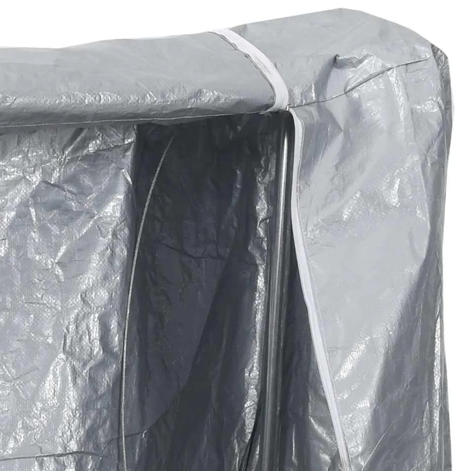 Tűzifa állvány esővédővel 100x25x150 cm Horganyzott acél
