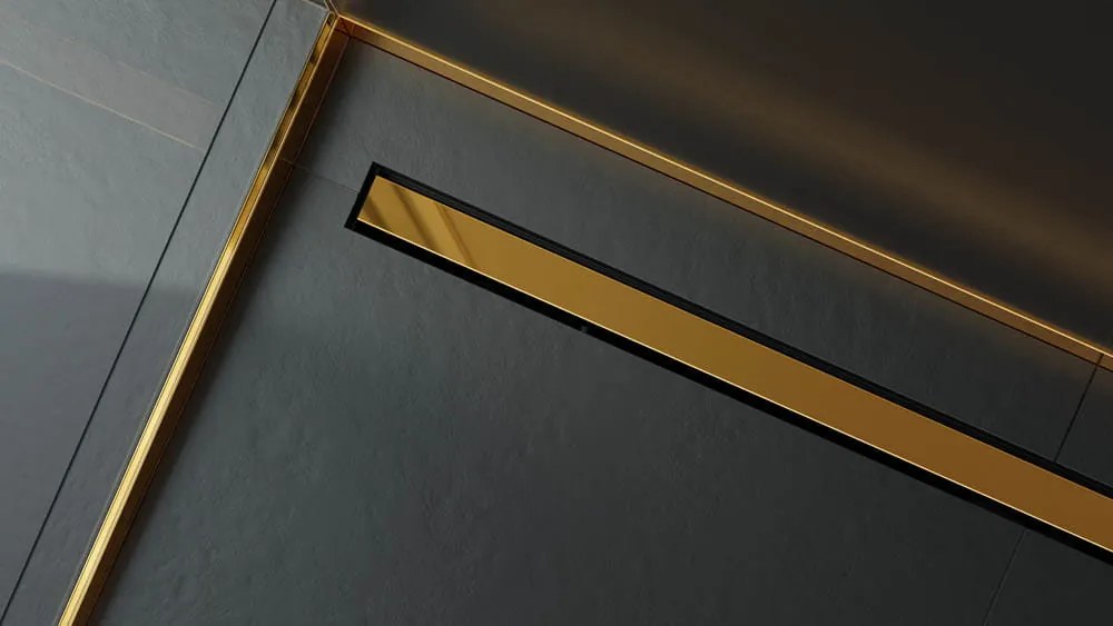 ambro D'oro lineáris lefolyó arany FÉNYES borítással 700mm