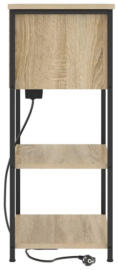 Éjjeliszekrény sonoma tölgy 55 x 31 x 76 cm Faanyag