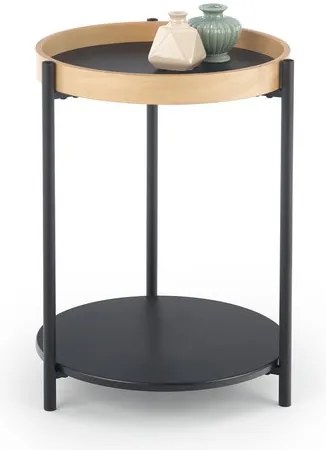 Rolo Dohányzóasztal Tölgy-Fekete