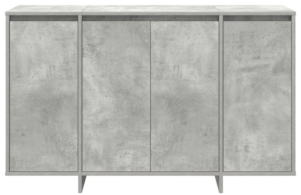 Beton Szürke Oldalasztal Beton szürke Szerelt fa 120 x 41 x 75 cm