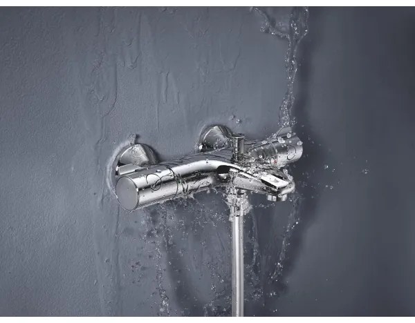 GROHE 34567000 - GROHTHERM 800 termosztátos kádcsaptelep DN 15, fényes króm