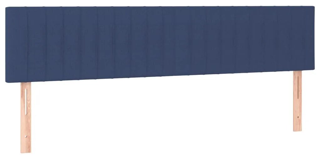 kék szövet LED-es fejtámla 180x5x78/88 cm