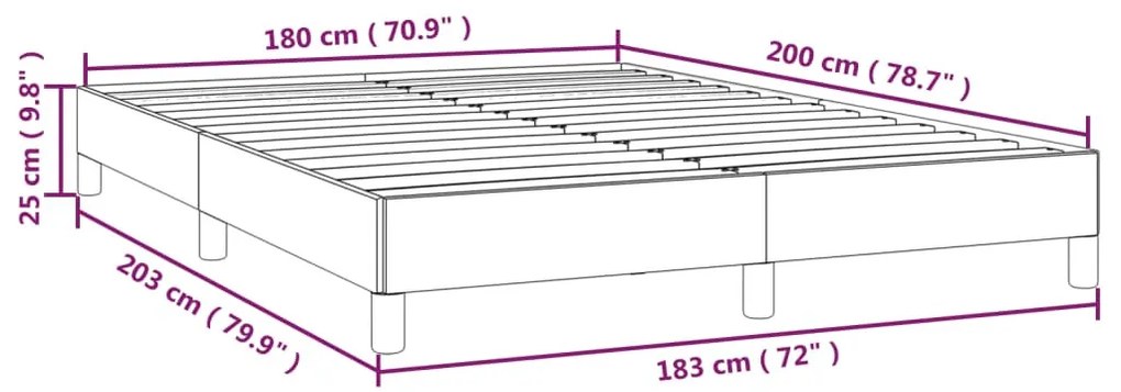 krémszínű műbőr ágykeret 180x200 cm
