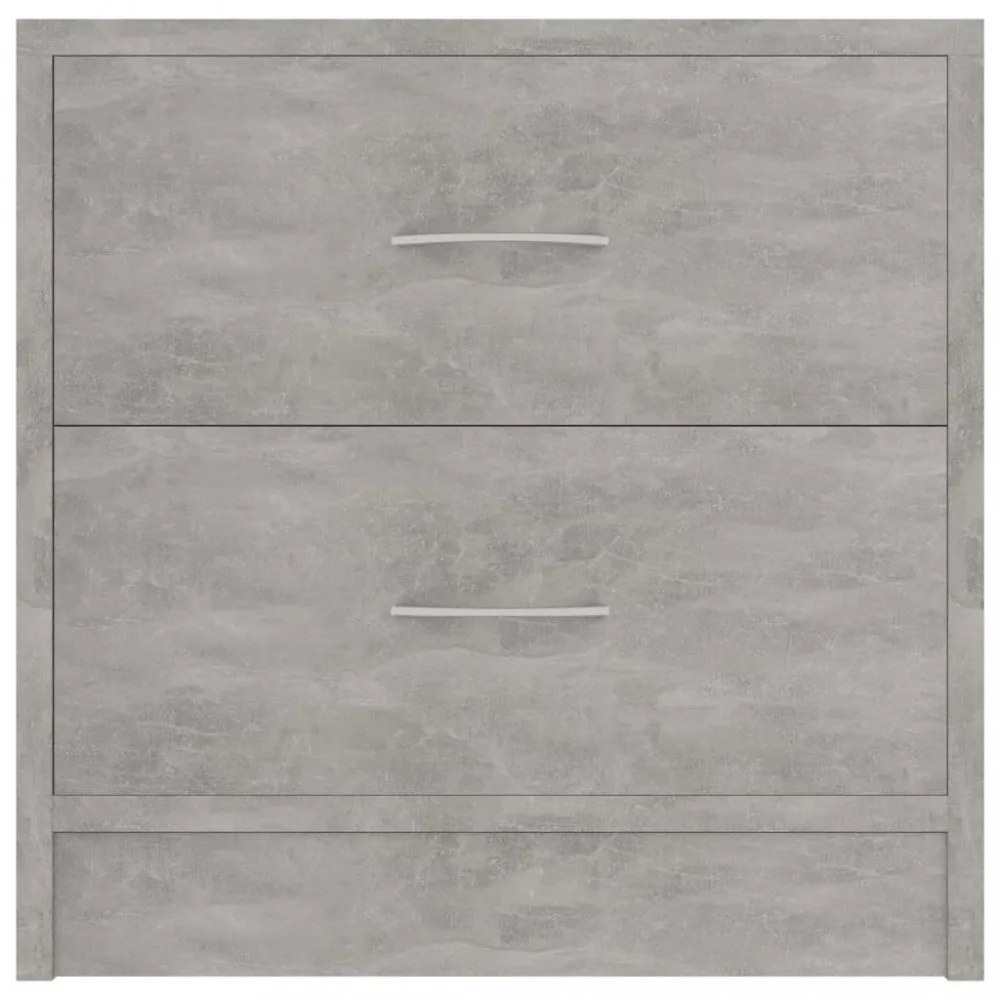2 db betonszürke szerelt fa éjjeliszekrény 40 x 30 x 40 cm