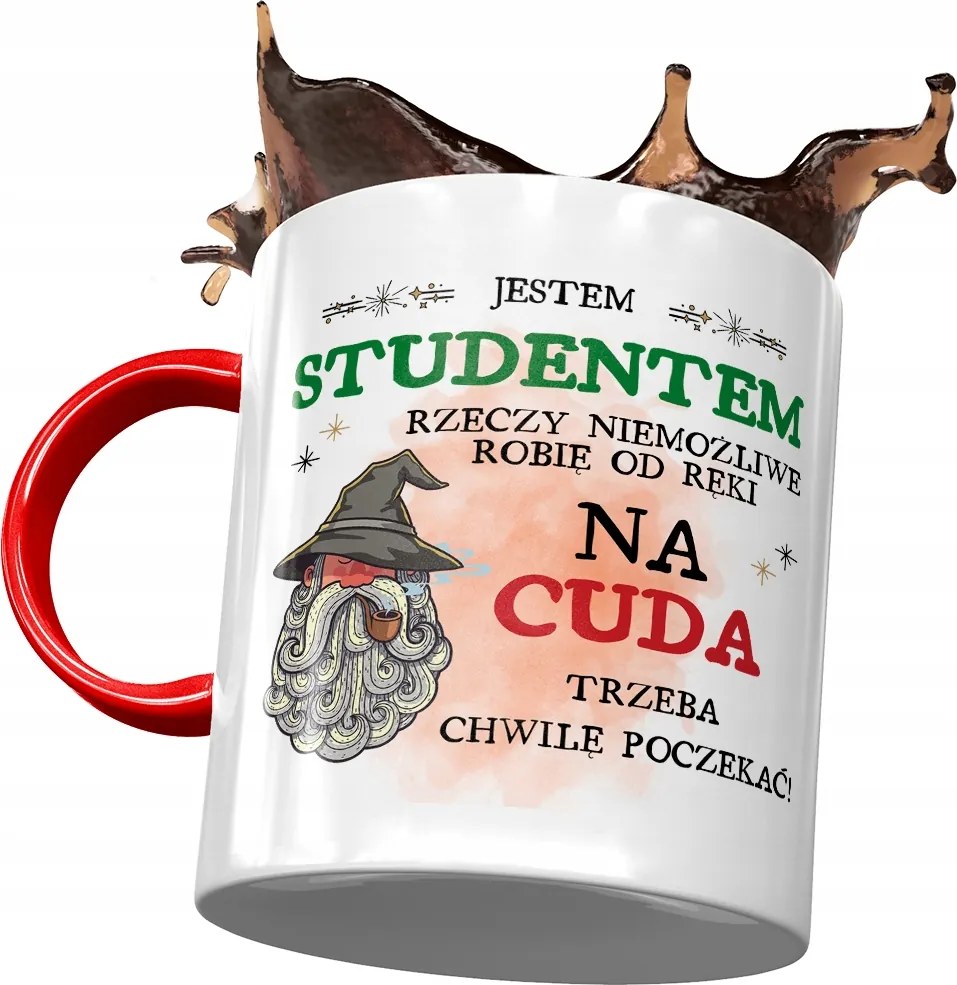 Piros Bögre Diákoknak Várni kell Egy Pillanatot Nyomtatott Fotóval