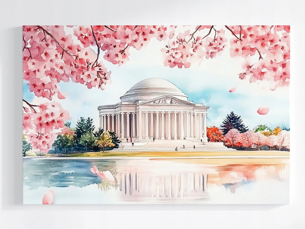 Poszter Város Washington Jefferson Memorial Tavasz 60x40
