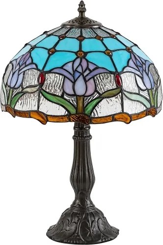 Brilagi - Tiffany vitrázs asztali lámpa LORAS 1xE27/40W/230V