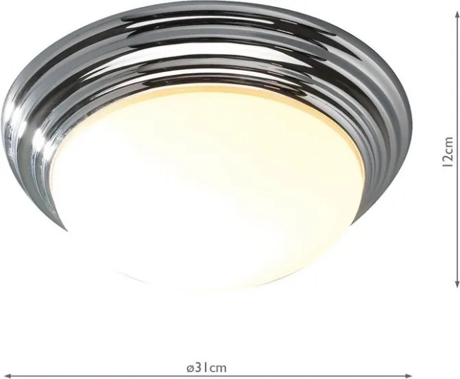 Dar Lighting BARCLAY BAR5250 Süllyesztett mennyezeti lámpa 1x60W/E27 IP44