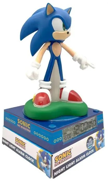 Sonic a sündisznó 3D éjszakai lámpa és ébresztőóra