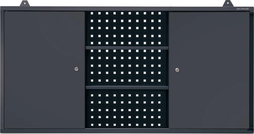 Függesztett műhelyszekrény, antracit, 1200x600x200 mm: BEN