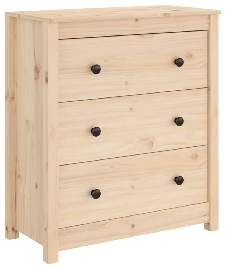 tömör fenyőfa tálalószekrény 70 x 35 x 80 cm