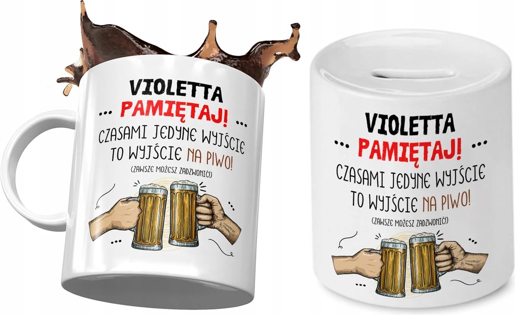 Violetta Bögre Ajándék persely szett fényképes nyomtatással