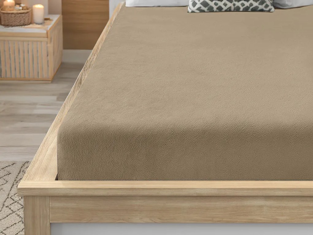 Mikroplüss lepedő SOFT 90x200 cm barna
