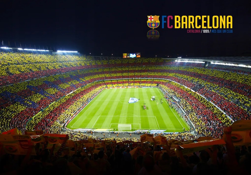 Poszter, Futball Club Barcelona, Fc Barcelona, Barca. Spanyolország.