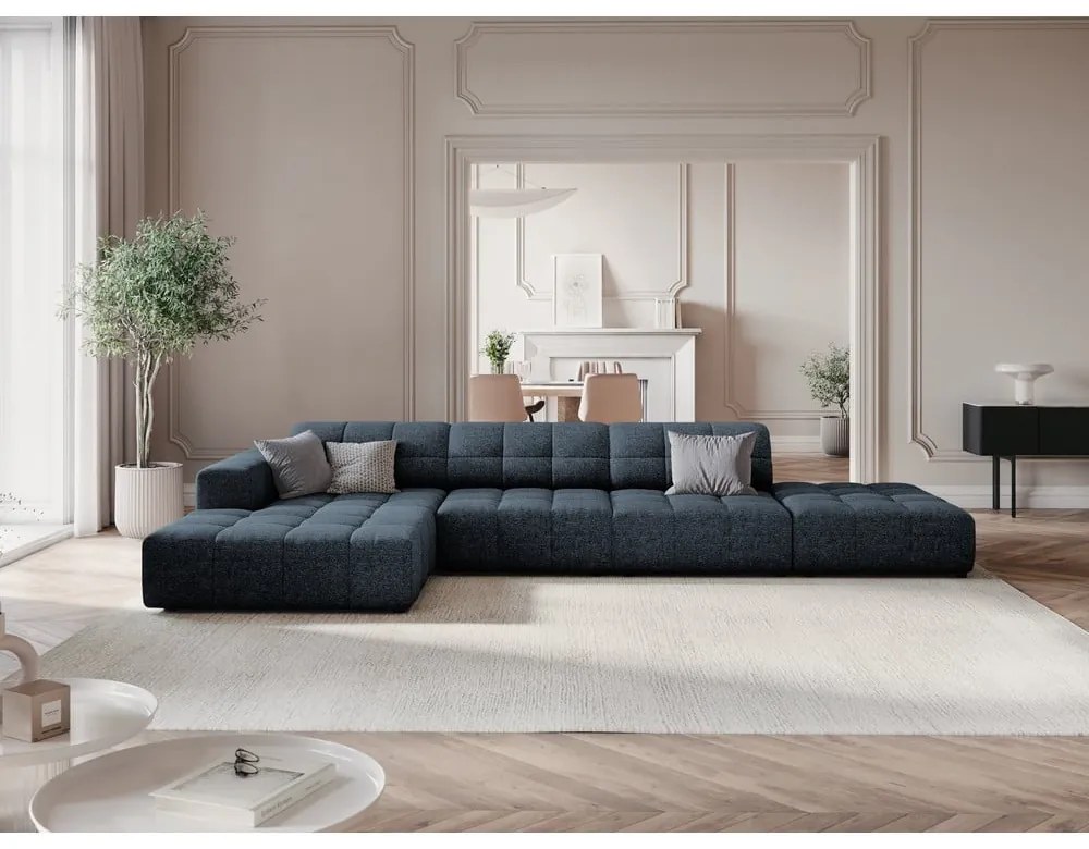 Kék sarokkanapé (bal oldali) Chicago – Cosmopolitan Design