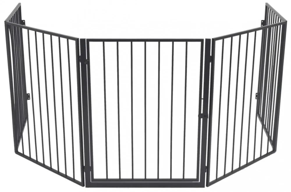 fekete acél kandallórács háziállatoknak