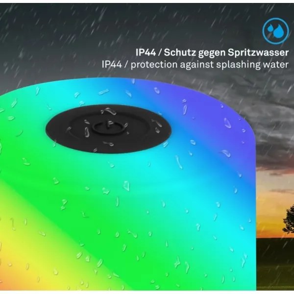 Briloner 7462015 - LED RGB újratölthető asztali lámpa LED/1,5W/5V IP44 fekete