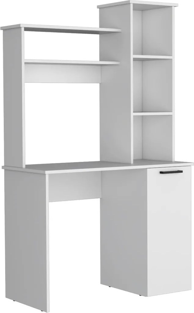 Polcos íróasztal tárolóval 98,5x45,3x162,5cm barna FUR1233-2