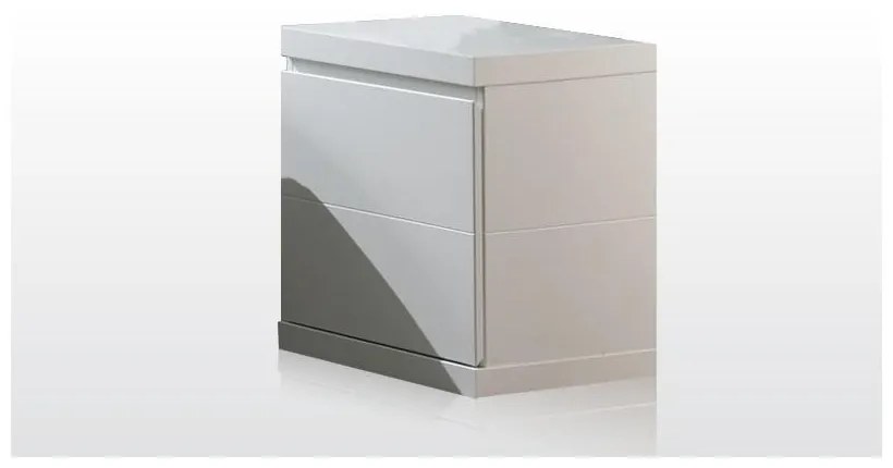 Lara White fehér éjjeliszekrény, szélesség 44 cm - Vipack