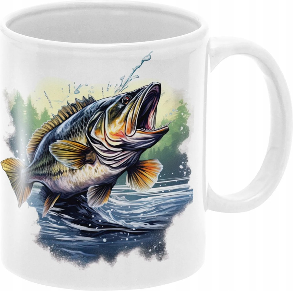 Gyönyörű Bögre Horgászoknak Születésnapi Ajándék Halaknak 330 ml Csomagolás