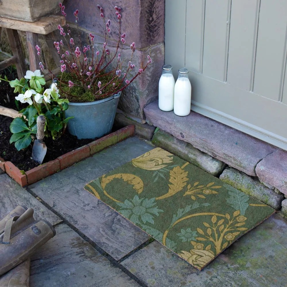 Kókuszrost lábtörlő 60x90 cm William Morris – Artsy Doormats