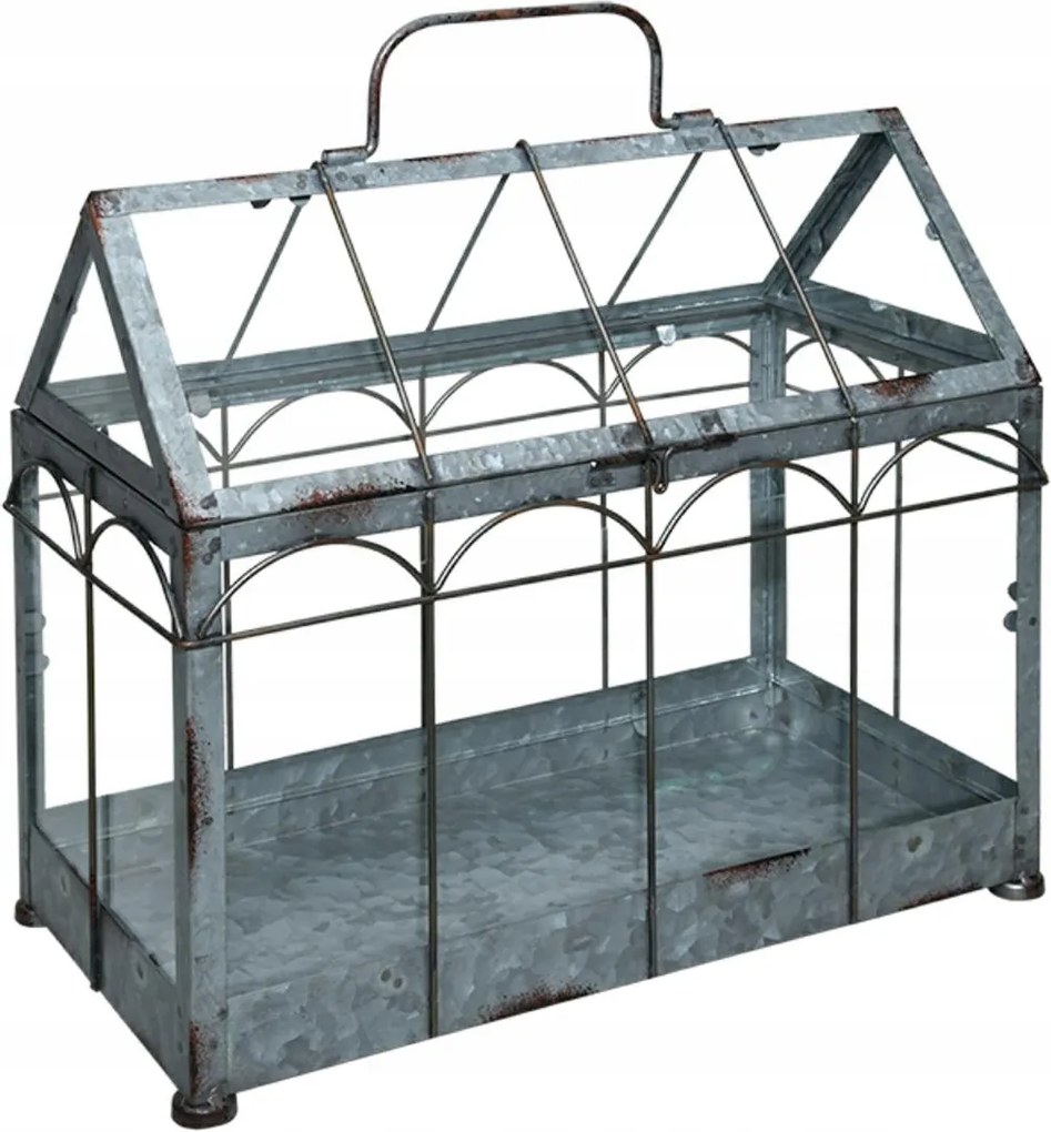 Dekoratív fém pohár 33x36 cm kerti virág dekoráció