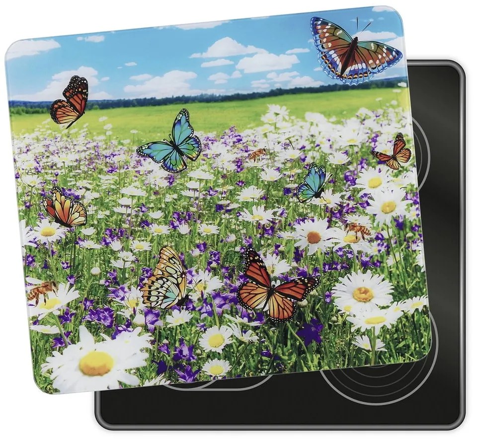 Edzett üveg falvédő tűzhelyhez 50x56 cm – Maximex