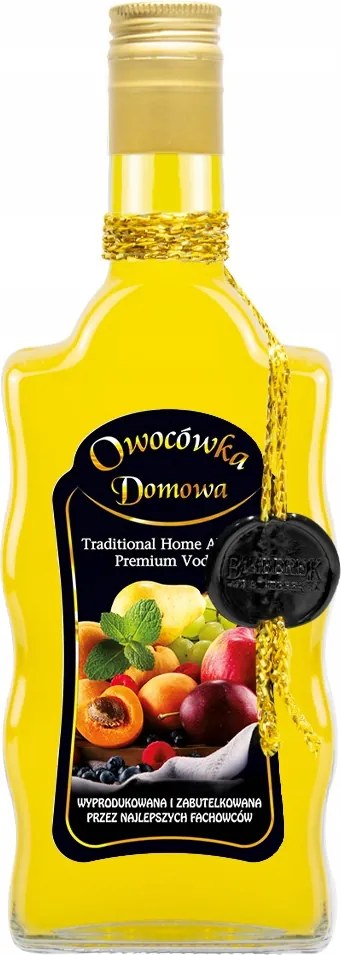 Hullám díszített palack 500ml Házi Gyümölcs