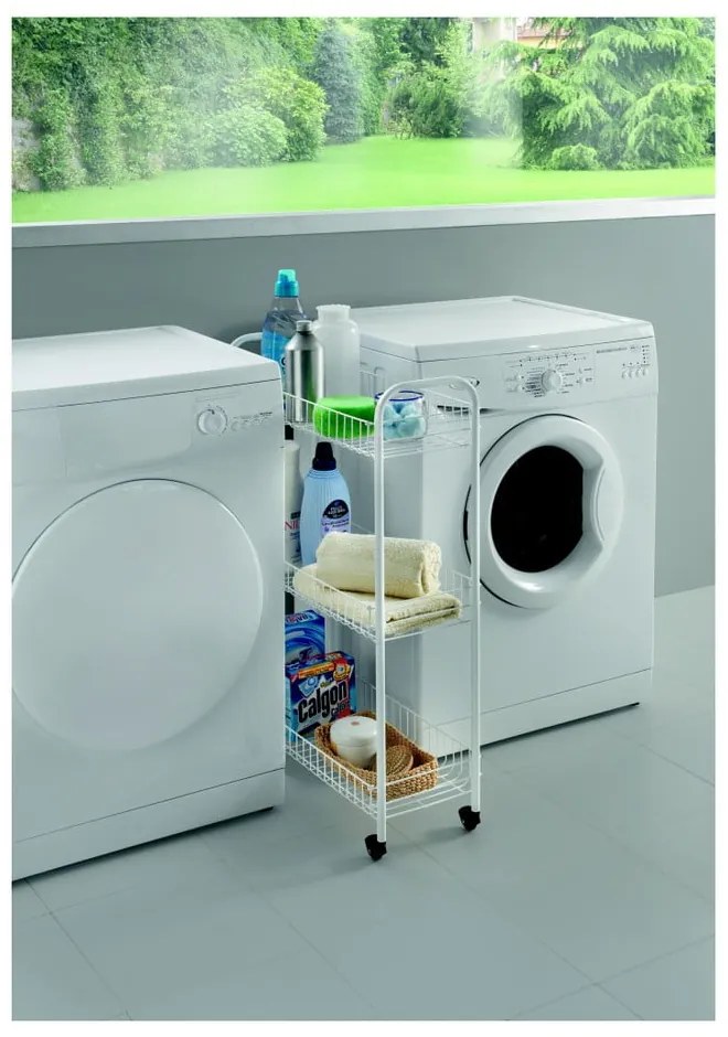 Laundry háromszintes fürdőszobai állvány, 23 x 84 cm - Metaltex
