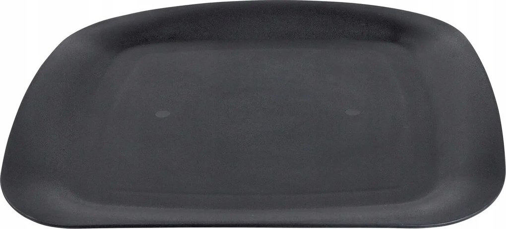 Ebédlő tányér négyzet 25 cm csempe fekete matt modern design Ernesto