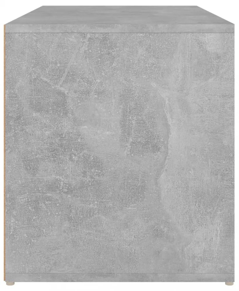 betonszürke szerelt fa előszobapad 80 x 40 x 45 cm
