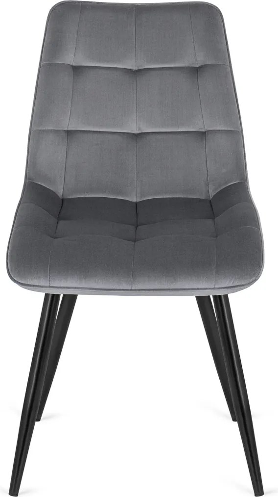 Krzesło RIO Szare Welurowe