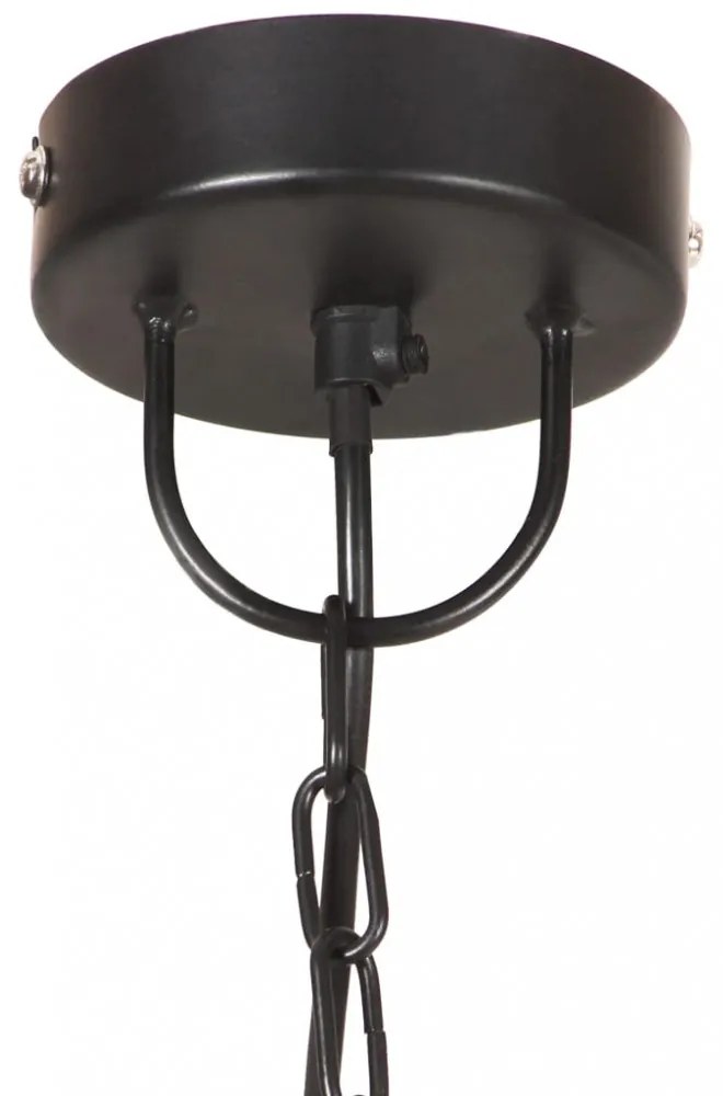 kerek fekete függőlámpa 25 W 48 cm E27