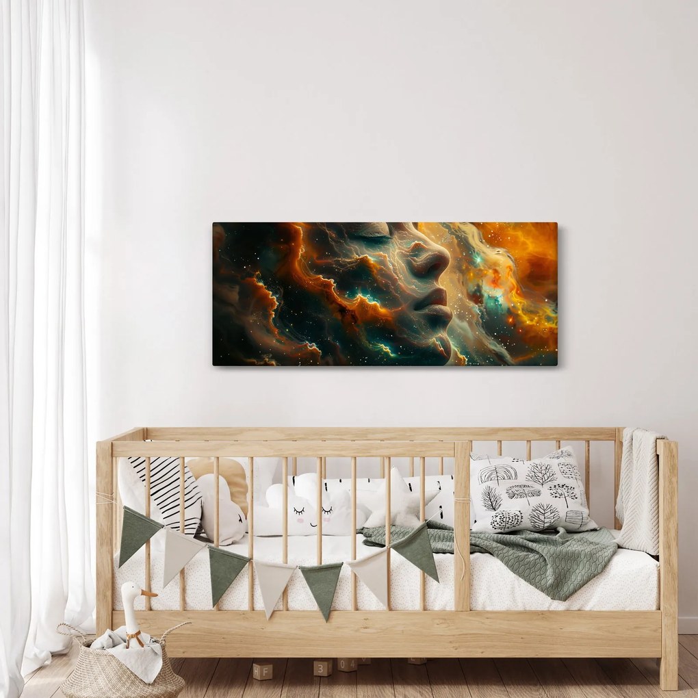 Kép - Arc az űrben (120x50 cm)