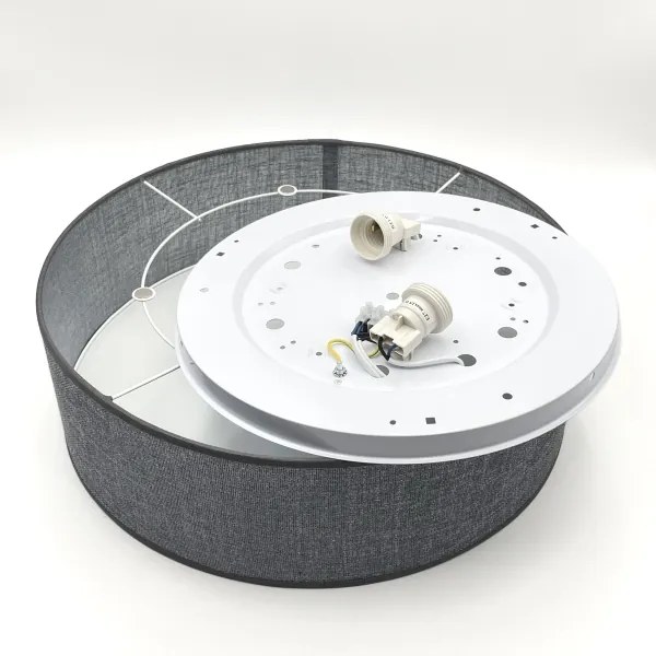 Mennyezeti lámpa SIRJA 2xE27/15W/230V átm. 45 cm szürke